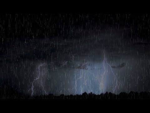 새벽의 비와 천둥, 빗소리, 천둥소리 (고음질) | 10시간 | 집중, 치유, 명상, 수면 | 백색소음 | 10분 뒤 검은화면 | Rain & Thunder | ASMR
