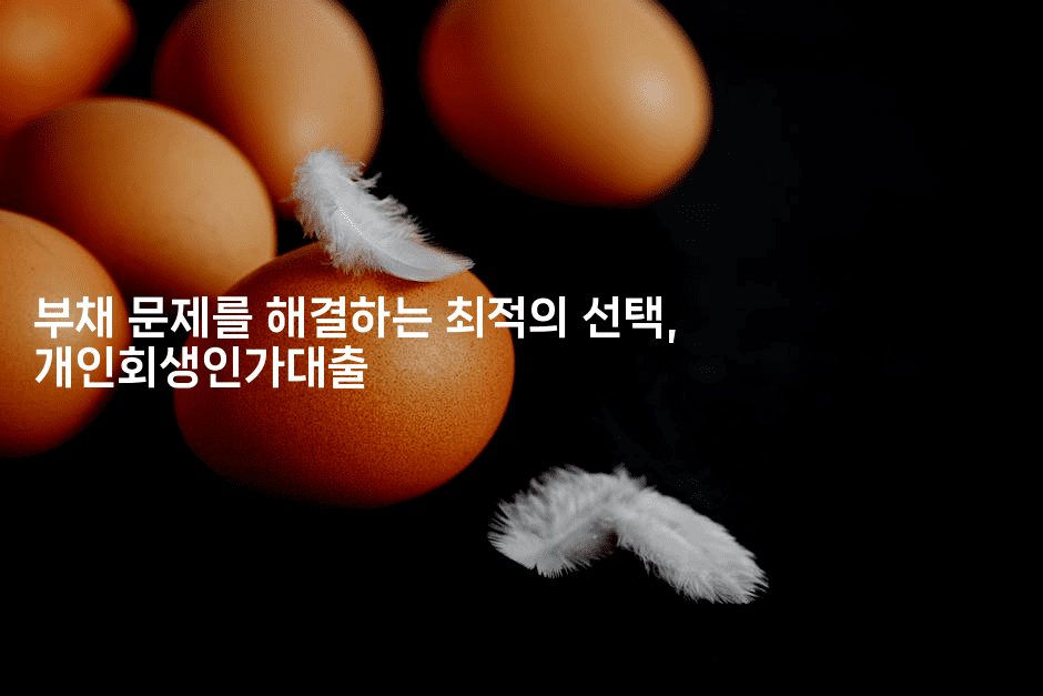 부채 문제를 해결하는 최적의 선택, 개인회생인가대출-바람뿌