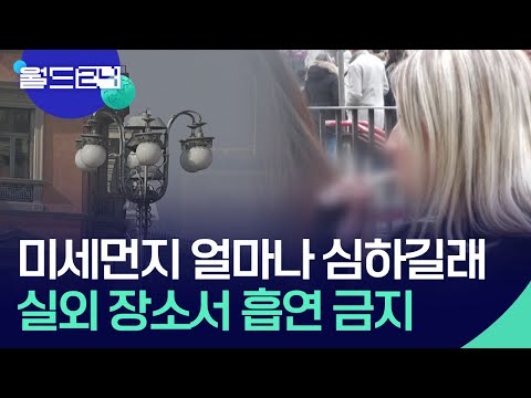 ‘미세먼지 얼마나 심하길래’…실외 장소서 흡연 금지 [맵 브리핑] / KBS  2025.01.02.