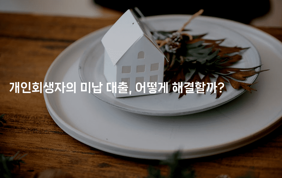 개인회생자의 미납 대출, 어떻게 해결할까?-바람뿌